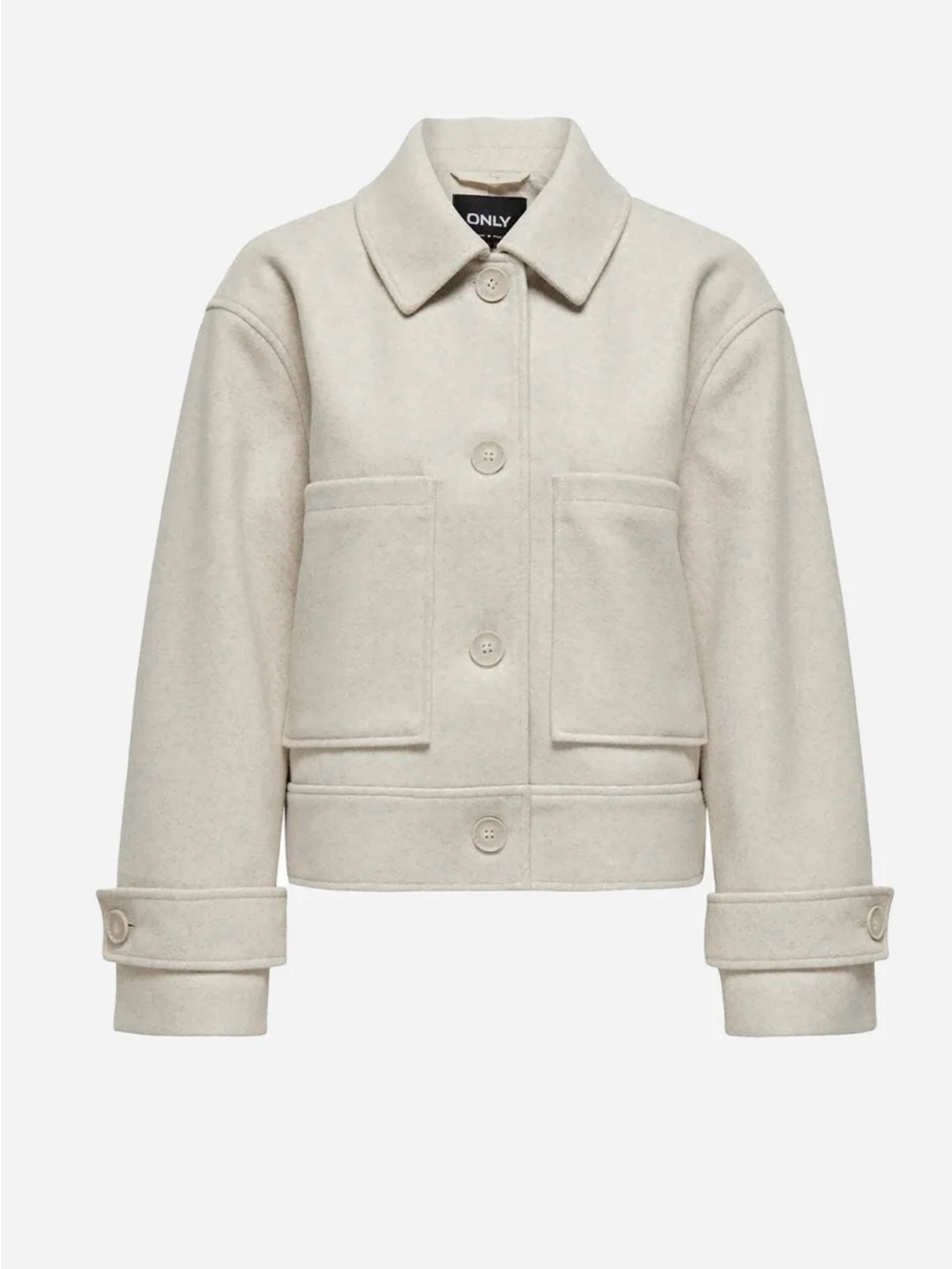 Women's Utility Jacket in Cream